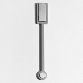 NAIL REPUBLIC   Магнит СЕРЫЙ   для гель-лака кошачий глаз с держателем