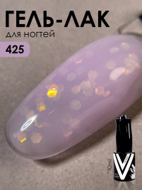 VOGUE NAILS Гель-лак с блестками 10мл #425