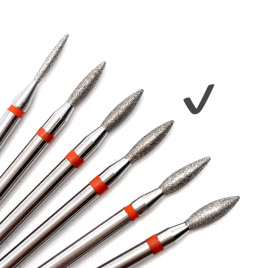 КМИЗ   Фреза алмазная  ПЛАМЯ 21 Красная   (856.104.243.080.021)   ГСАП-2,1П-8,0М   [01]