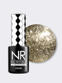 NAIL REPUBLIC #383 Night Life 10мл Гель-лак жидкая фольга