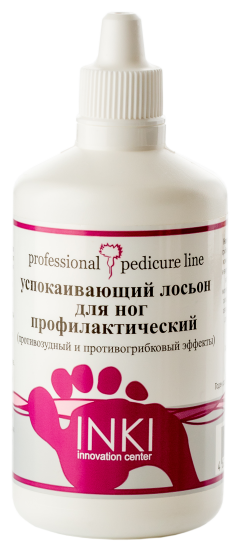 INKI   Успокаивающий лосьон для ног профилактический  (противозудный и противогрибковый эффекты)    100мл