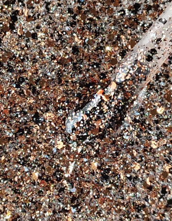 IQ BEAUTY   Prolac   #147 LUXURY FLAKES   12,5мл   Лак для ногтей с биокерамикой полупрозрачный с поталью   Limited