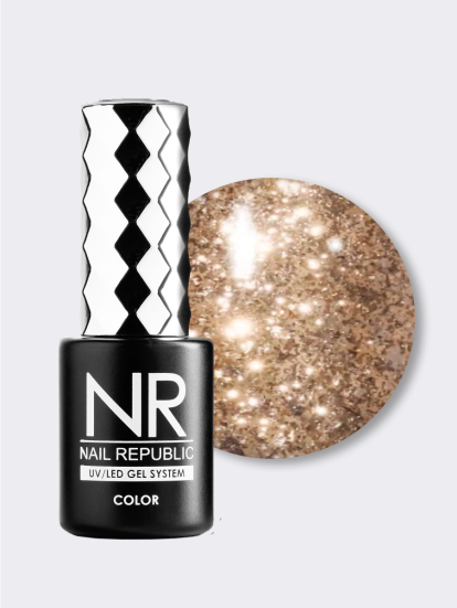NAIL REPUBLIC   #384 Night Life   10мл   Гель-лак жидкая фольга