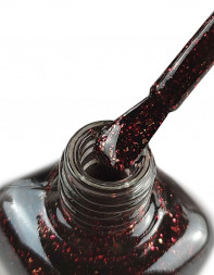 IQ BEAUTY   Лак для ногтей с биокерамикой с декором   12,5мл   Prolac RED YULE   #148