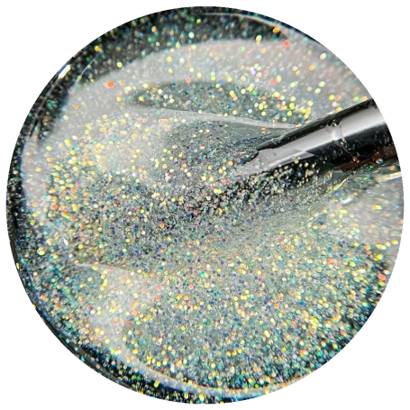 ОПЦИЯ   Гель для моделирования светоотражающий   15мл   Мерцающий   ПРОЗРАЧНЫЙ