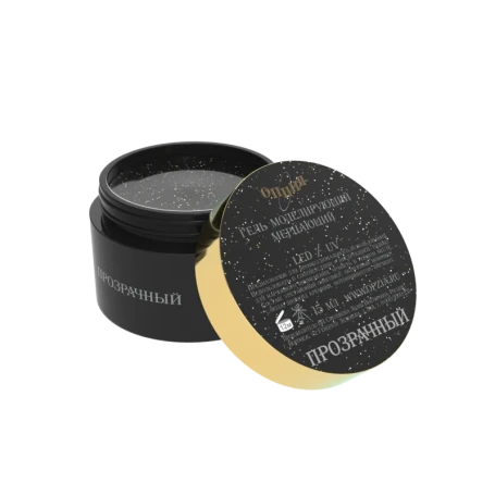 ОПЦИЯ   Гель для моделирования светоотражающий   15мл   Мерцающий   ПРОЗРАЧНЫЙ