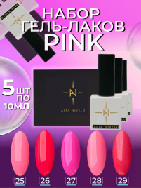 ALTA NIVELO   Гель-лак   10мл   PINK   #26