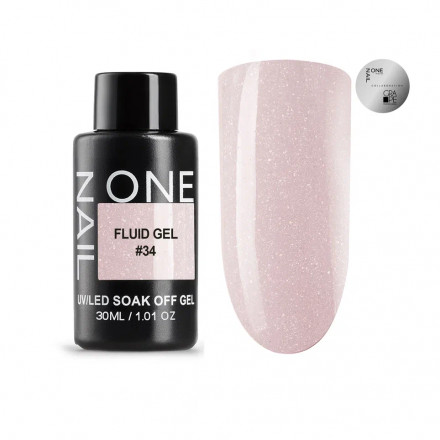ONE NAIL   Gel FLUID   #34   30г (бутылка)   Гель для укрепления