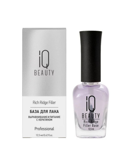 IQ BEAUTY   Base RICH RIDGE FILLER   12,5мл   База для лака для выравнивания и питания с кератином