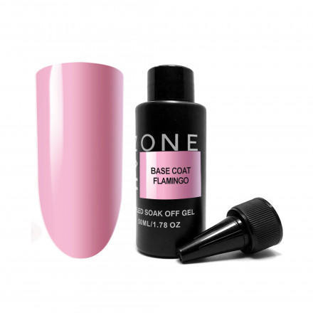 ONE NAIL   Base FLAMINGO   50мл (бутылка)   База камуфлирующая эластичная  (легкие в снятии)