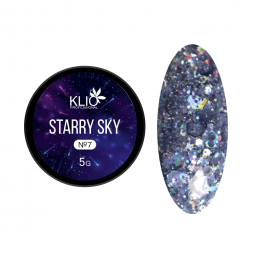 KLIO  Гель-лак с шестигранниками  STARRY SKY  5г (банка)  №07