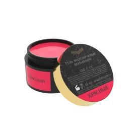 ОПЦИЯ Гель для моделирования светоотражающий 15мл Мерцающий КРАСНЫЙ