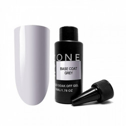 ONE NAIL   Base GREY   50мл (бутылка)   База прозрачная жесткая
