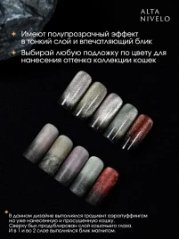 ALTA NIVELO   НАБОР   #311-315 ШАМПАНСКОЕ   5*10мл   Гель-лаки   [69]