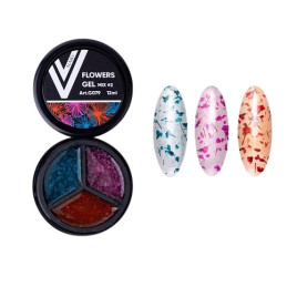 VOGUE NAILS Гель с сухоцветами Flowers Gel Mix #02 12мл