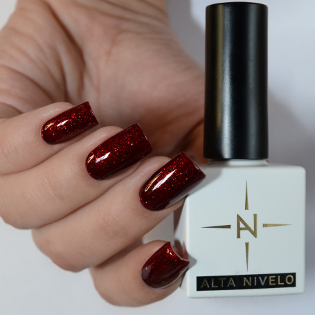 ALTA NIVELO   Гель-лак с шиммером   10мл   TANGO   #128