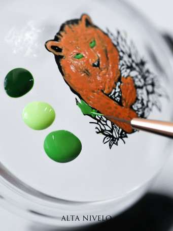 ALTA NIVELO   Кисть для дизайна и стемпинга