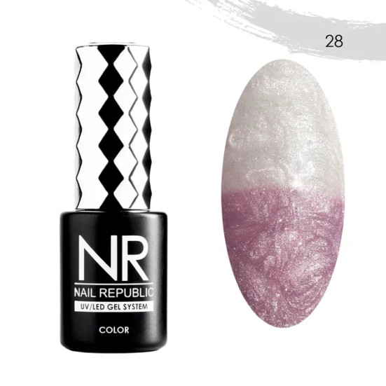NAIL REPUBLIC   #028 Thermo Color Pearl   10мл   Гель-лак термо