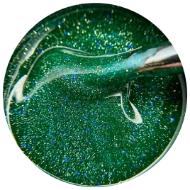 ОПЦИЯ Гель для моделирования светоотражающий 15мл Мерцающий ЗЕЛЕНЫЙ