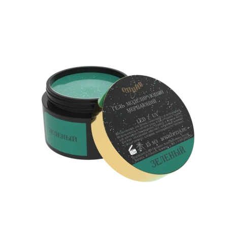 ОПЦИЯ   Гель для моделирования светоотражающий   15мл   Мерцающий   ЗЕЛЕНЫЙ