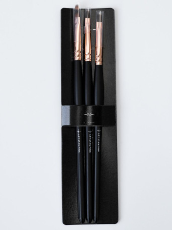 ALTA NIVELO   НАБОР   кистей для дизайна   3шт   Art Blush   ДЛЯ ТОНКИХ ЛИНИЙ