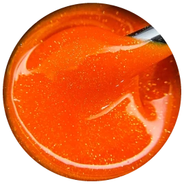 ОПЦИЯ Гель для моделирования светоотражающий 15мл Мерцающий ОРАНЖЕВЫЙ