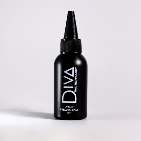 DIVA   База каучуковая прозрачная  PREMIUM Base   55мл   (СНЯТО)