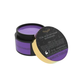 ОПЦИЯ Гель для моделирования светоотражающий 15мл Мерцающий ФИОЛЕТОВЫЙ