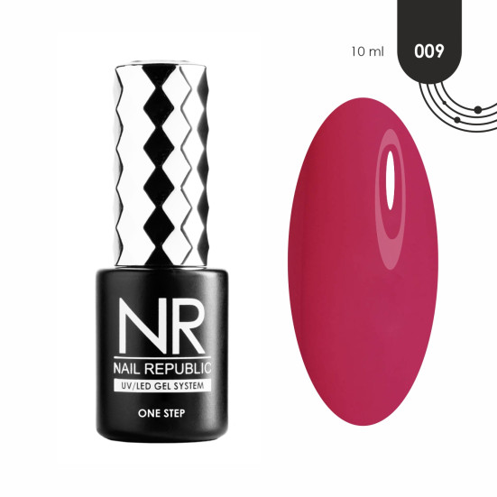 NAIL REPUBLIC   ONE STEP #009   10мл   Гель-лак однофазный