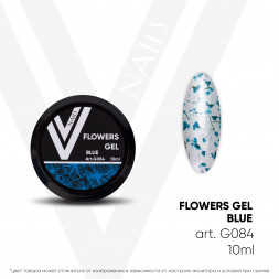 VOGUE NAILS  Гель с сухоцветами Flowers Gel  Blue 10мл