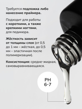 NAIL REPUBLIC   Base DELICATE   10мл   База прозрачная жидкая бескислотная (для педикюра)