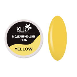 KLIO  Гель цветной для моделирования  15г   YELLOW