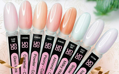 UNO   Base Gel Rubber Color   PEONY   10мл (12г)   База камуфлирующая
