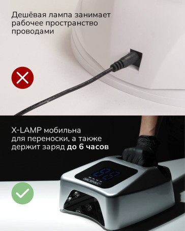 NAIL REPUBLIC   X-Lamp   LED лампа для маникюра   72w/5200mAh