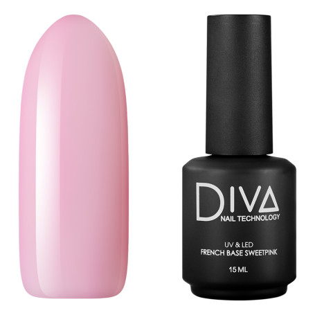 French base Sweet Pink, 15 мл DIVA