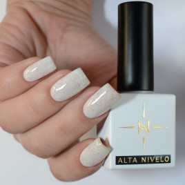 ALTA NIVELO   Гель-лак с поталью   10мл   GOLD FOIL   #135