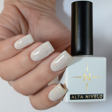 ALTA NIVELO   Гель-лак с поталью   10мл   GOLD FOIL   #135