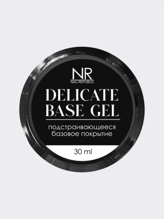 NAIL REPUBLIC   База прозрачная жидкая   Base DELICATE   30мл   (шайба)