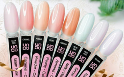 UNO   База камуфлирующая с шиммером   12г   Rubber Color Base Gel   SWEET WISH