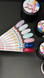 BSG   KONFITYUR HB   #131   НИЗКАЯ ВЯЗКОСТЬ   13г (шайба)   Гель для моделирования средне-жидкий с поталью