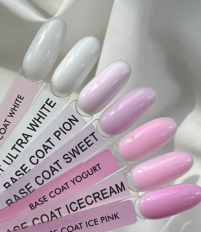 ONE NAIL   Base WHITE   15мл   База камуфлирующая эластичная  (легкие в снятии)