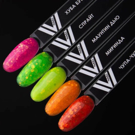 VOGUE NAILS   Гель-лак неоновый с шестигранниками  10мл  #438