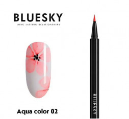 BLUESKY Aquacolor nail pen Акварельный фломастер №02