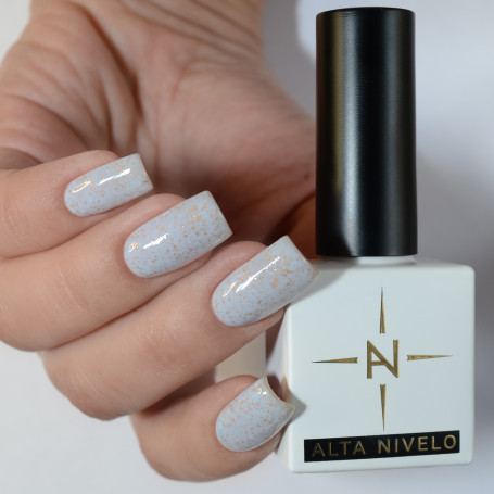 ALTA NIVELO   Гель-лак с поталью   10мл   GOLD FOIL   #137