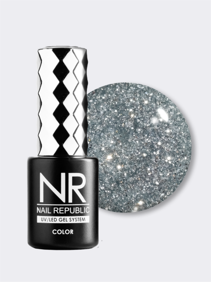 NAIL REPUBLIC   #418 Diamonds   10мл   Гель-лак с шиммером