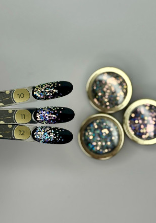 ALTA NIVELO   Блестки для дизайна Шестигранники   ART DECOR   #10