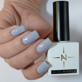 ALTA NIVELO   Гель-лак с поталью   10мл   GOLD FOIL   #138
