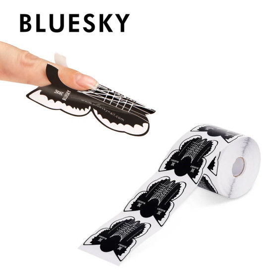 BLUESKY Формы для наращивания черные NORMAL 300 шт