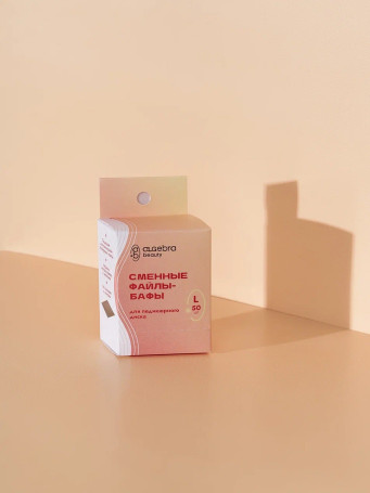 ALGEBRA BEAUTY   SOFT WHITE   Спонж   L (25мм)   (25шт)   Сменные файлы-бафы для педикюрного диска