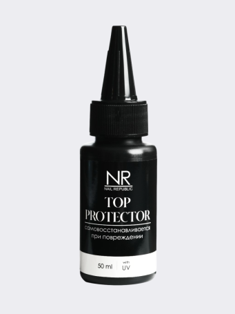 NAIL REPUBLIC   Top PROTECTOR c UV   50мл (бутылка)   Топ антивандальный без л/с